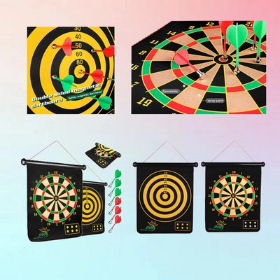 Custom Magnetic Dartboard Set, Reversible Design