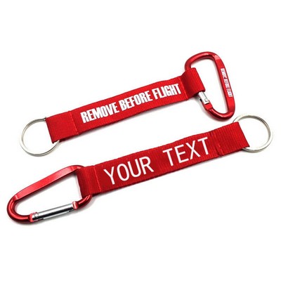 Nylon Carabiner Lanyard Keychain