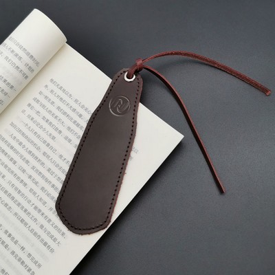 PU Leather Bookmark Classic Stitched Bookmark Page Markers Reading Gifts