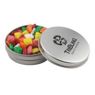 Round Tin with Mini Chicklets -1.7 Oz.