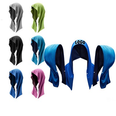 Neck Face Cooling Hoodie Towel