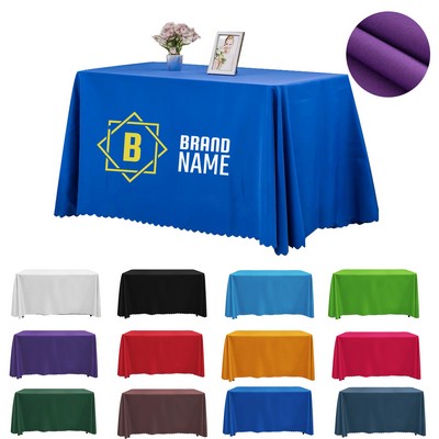 6' Draped Standard Full Color Sublimation Table Throw