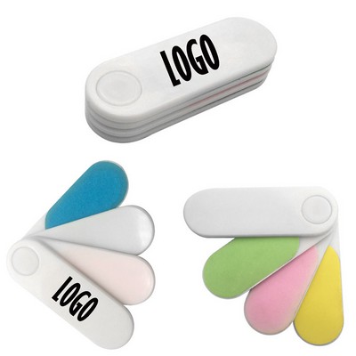 Plastic 4 in 1 Pocket Nail Files