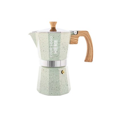 GROSCHE MILANO STONE Stovetop Espresso Maker, Coffee Maker, Moka Pot | 9 Espresso Cups