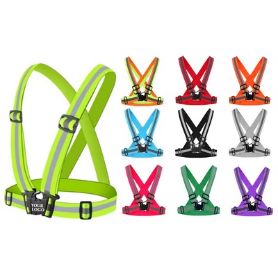 Adjustable Elastic Safety Reflective Vest