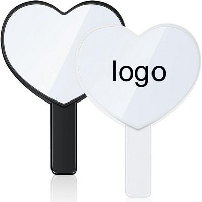 Heart-Shaped Travel Handheld Mirror