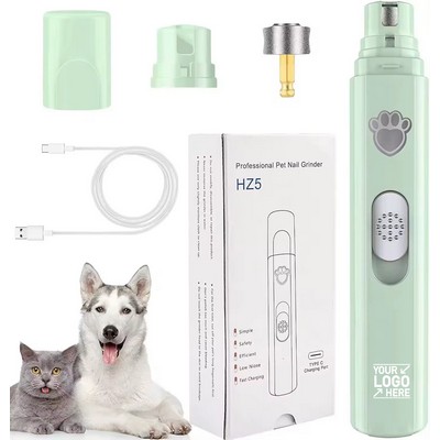 USB Rechargeable Pet Nail Trimmer Grinder Tool Set