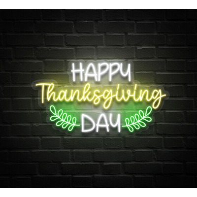 Happy Thanksgiving Day Neon Sign