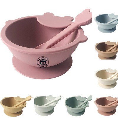 Non-Slip Baby Silicone Bowl Set