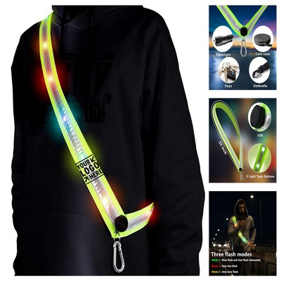 LED Night Running Gear High Visibility LED Flashing Sash