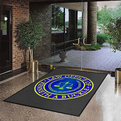 Indoor/Outdoor Rubber and Technical Fabric Mat (5'X8')