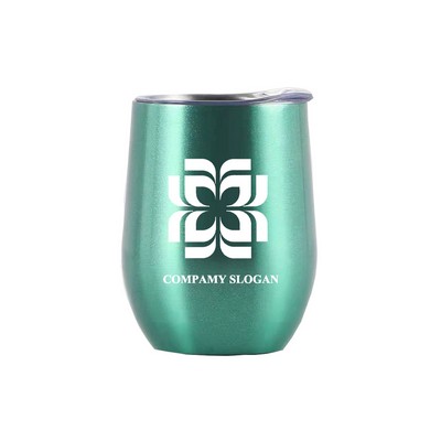 12oz Stainless Steel Insulated Egg Shaped Tumbler Mug