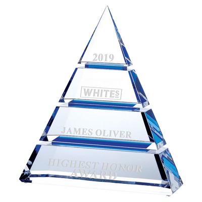 Luxor Design Prism Shaped Crystal Award