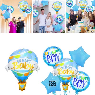 Welcome Baby Boy Indoor Decoration Balloon Set