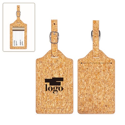 Soft Cork PU Travel Luggage Tag