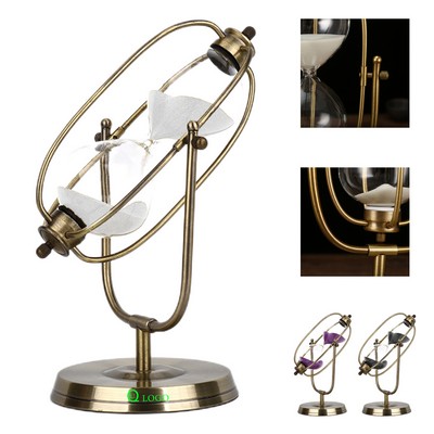 30 Minutes Rotatable Gold Hourglass Timer