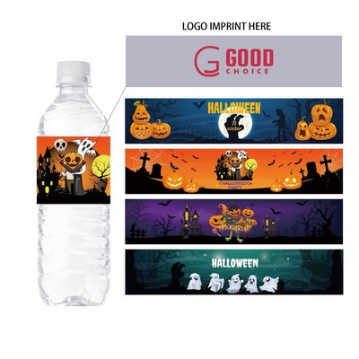 24 Pcs Halloween Water Bottle Label