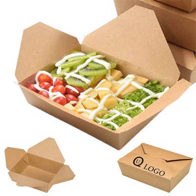 Disposable Kraft Paper Lunch Box