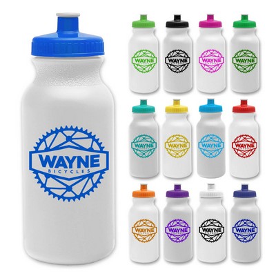 Sports Water Bottle with Push Pull Lid, 20 oz.