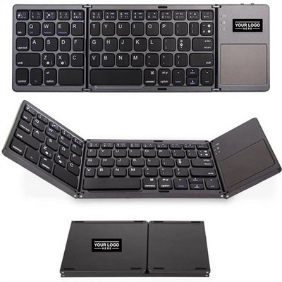 Foldable Wireless Keyboard with Trackpad - Portable Productivity on the Go