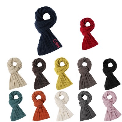 Solid Color Winter Soft Scarf