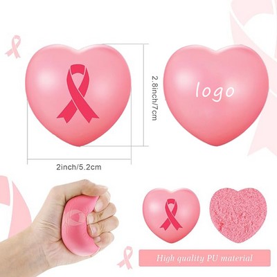 Heart Shaped Breast Cancer Gifts Foam Ball