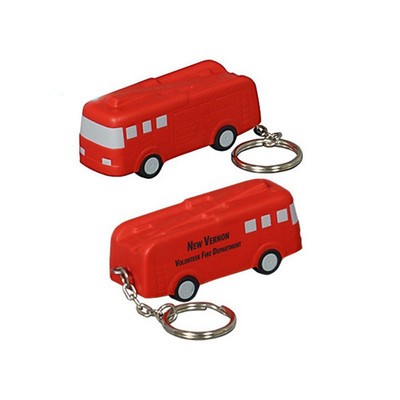 Foam Fire Truck Keychain