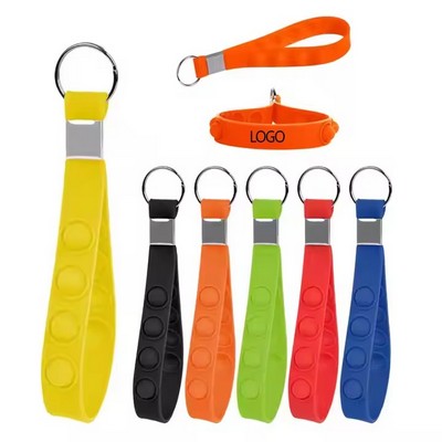 Popper Stress Reliever Key Chain