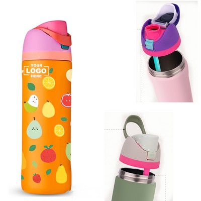 Stainless Steel Water Bottle with Carry Handle