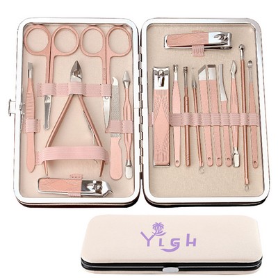 Rose Gold 18 In 1 Manicure Sets