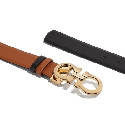 Salvatore Ferragamo Reversible And Adjustable Gancini Belt