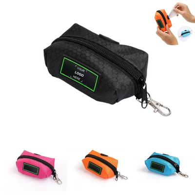 Dog Poop Bag Dispenser w/ Carabiner Clip