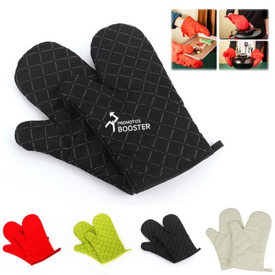 Kitchen Oven Mitts Heat Resistant Gloves