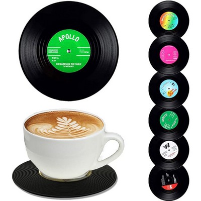 Vinyl Record Disk Coasters for Drinks