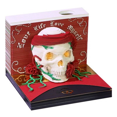 3D Halloween Skull Calendar