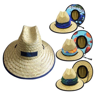 Custom Heatproof Straw Lifeguard Hat