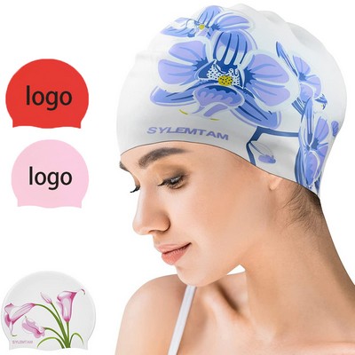 Comfortable Ear Protection Waterproof Silicone Swim Cap