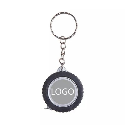 Tyre Shaped Tape Measure Keychain