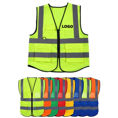 Adult High Viz Reflective Mesh Safety Vest