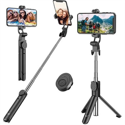 Extendable Selfie Stick Tripod with Detachable Wireless Remote