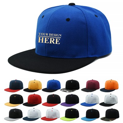 Classic Hip Hop Style Flat Bill Cap