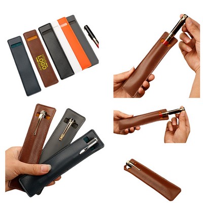 Leather Pen Case Sleeve Pouch