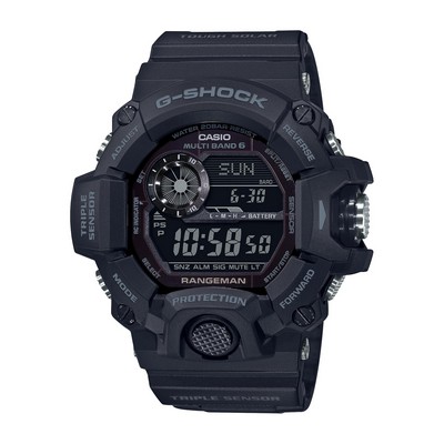 G-Shock Mens Master Of G Rangeman Solar Digital Black Resin Watch