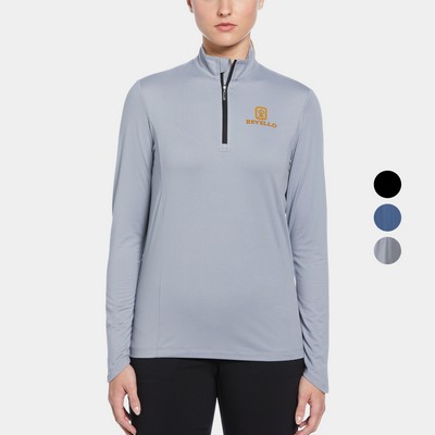 Callaway® Wind & Water Resistant UPF 50+ Women's Golf Quarter Zip Pullover