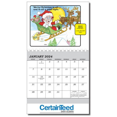 Safety Sam 12 Month Wall Calendar