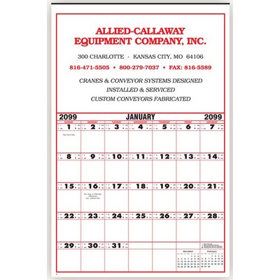 Contractor's 12 Sheet Wall Calendar