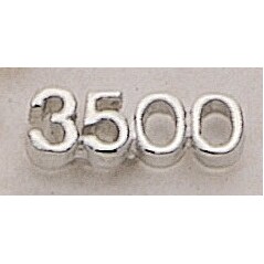 3500 (numeral) Marken Design Cast Lapel Pin (Up to 7/8")