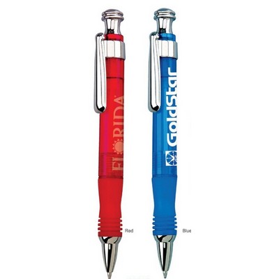 Plastic Collection Wide Body Ballpoint Pen w/Translucent Color