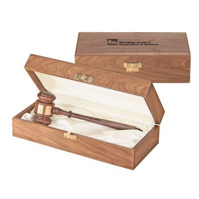 The Leader set - American Walnut 10 1/2" Gavel wi