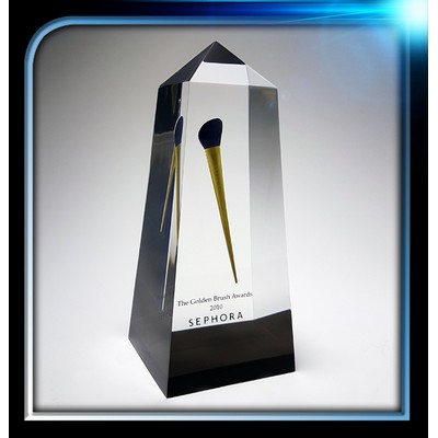 Lucite Obelisk Award (3"x3"x7")